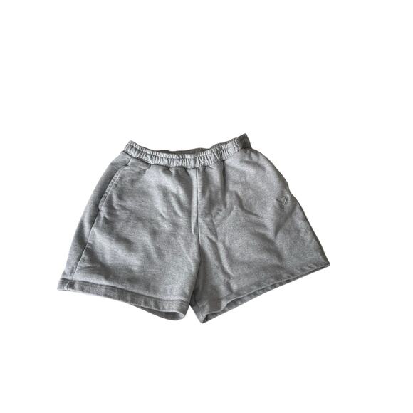 Gymshark Pants - Gymshark Rest Day Sweat Shorts - Light Gray Core Marl (M)